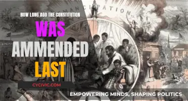 The Constitution's Last Amendments: A Long Time Ago