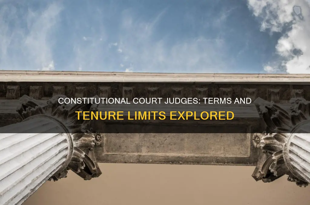 how long are the terms of judges of constitutional courts