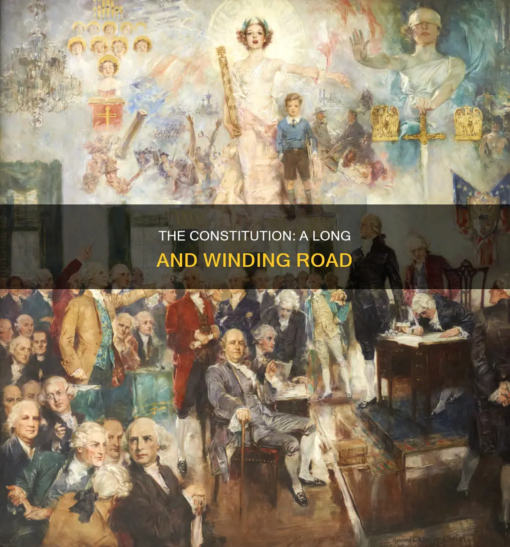 how long dd it take t write the constitution