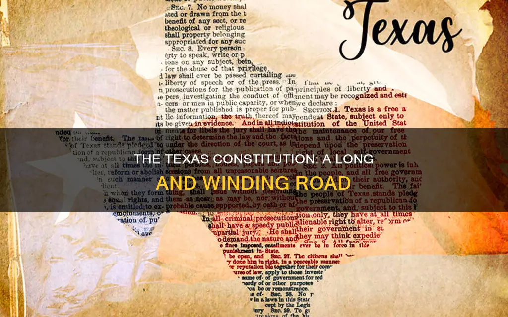 how long did it take to write the texas constitution