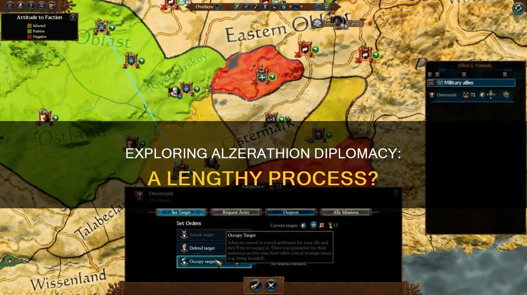 how long does it take to do alzerathion diplomacy