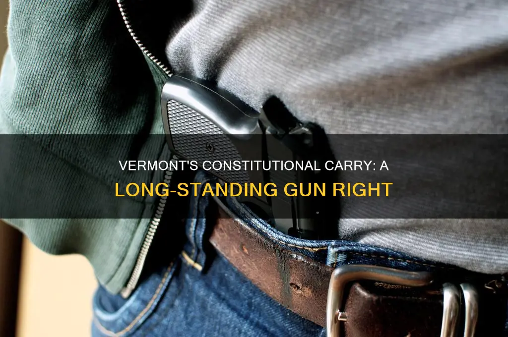 how long has vermont had constitutional carry