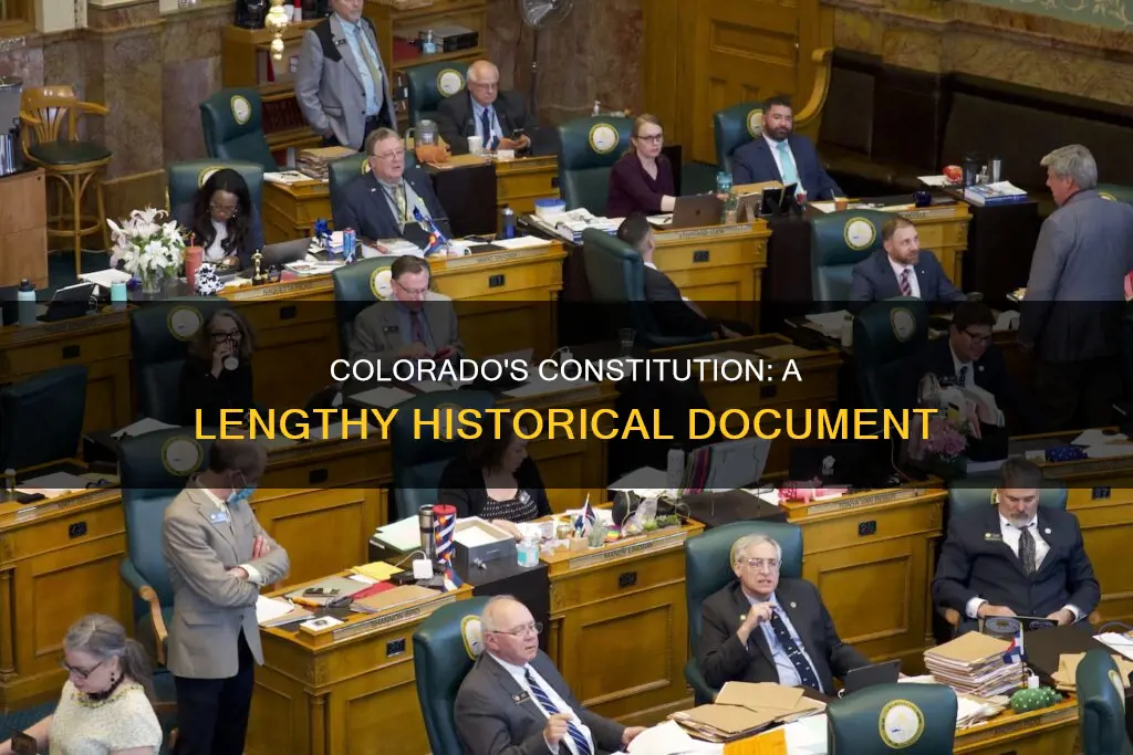 how long is colorados constitution written
