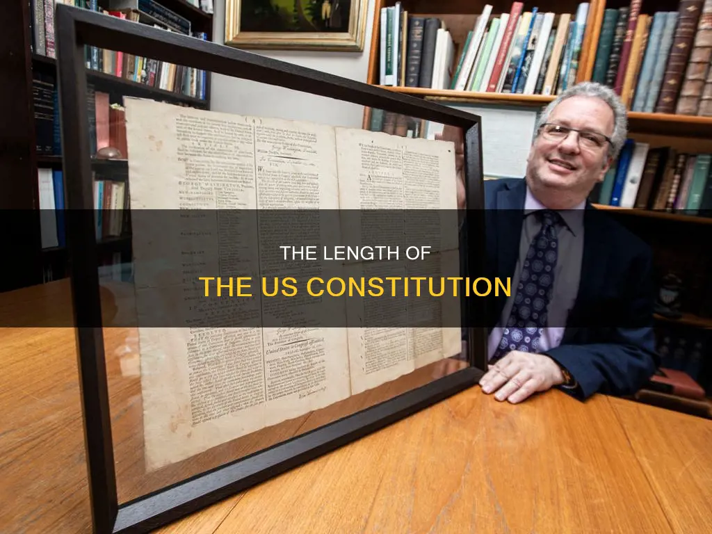 how long is the constitution of the us