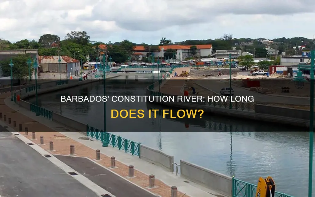 how long is the constitution river in barbados
