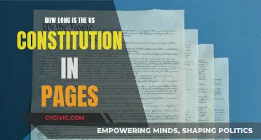 The US Constitution: A Concise Document of Pages