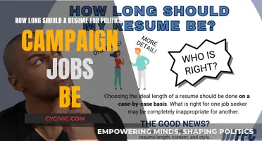 Resume Length for Political Campaign Job Applications