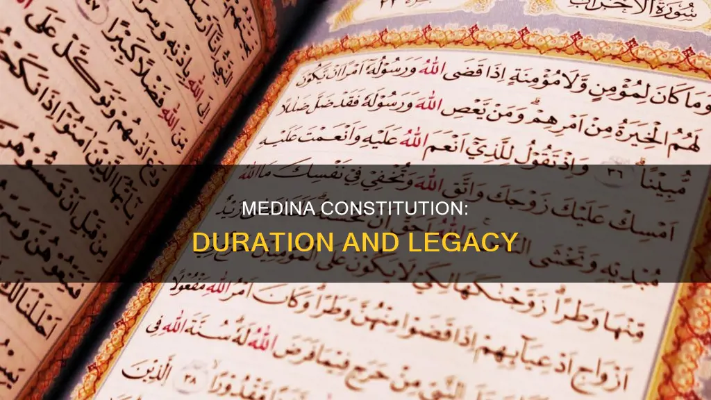 how long was the constitution of medina used