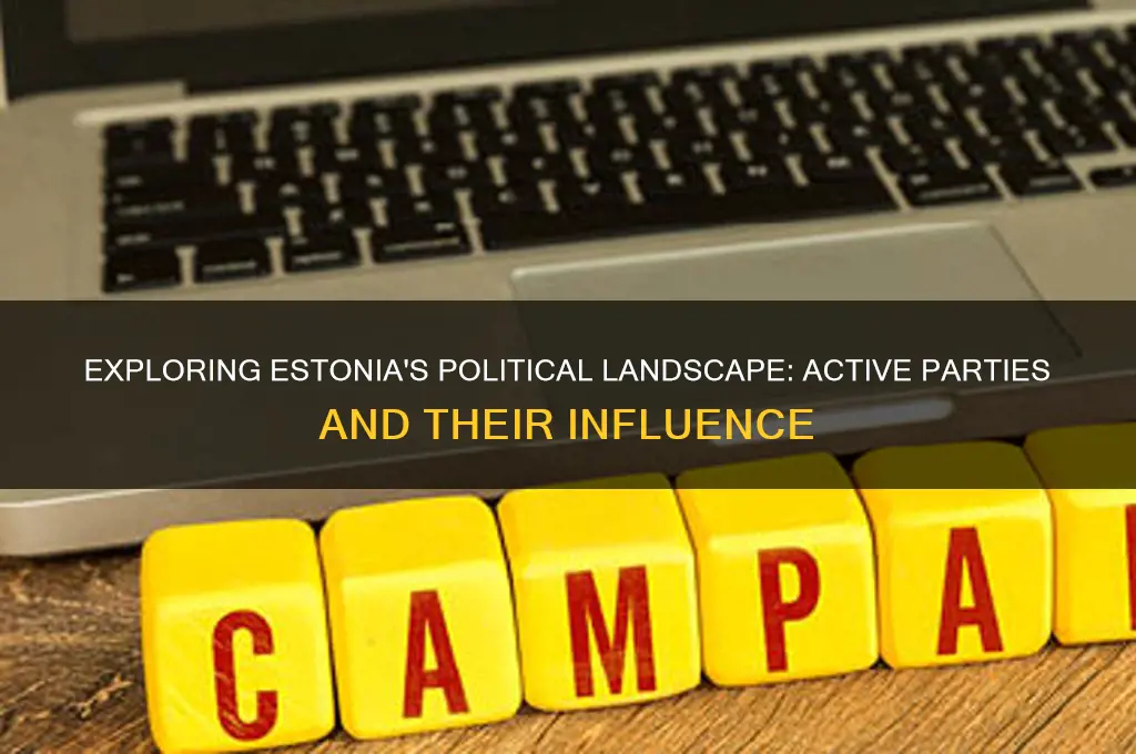 how many active political parties are there in estonia