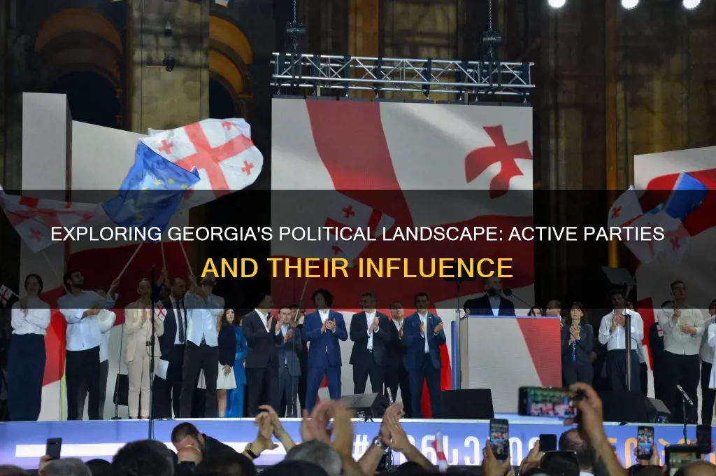 how many active political parties are there in georgia