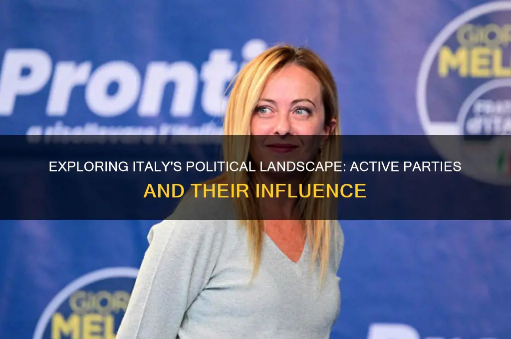how many active political parties are there in italy
