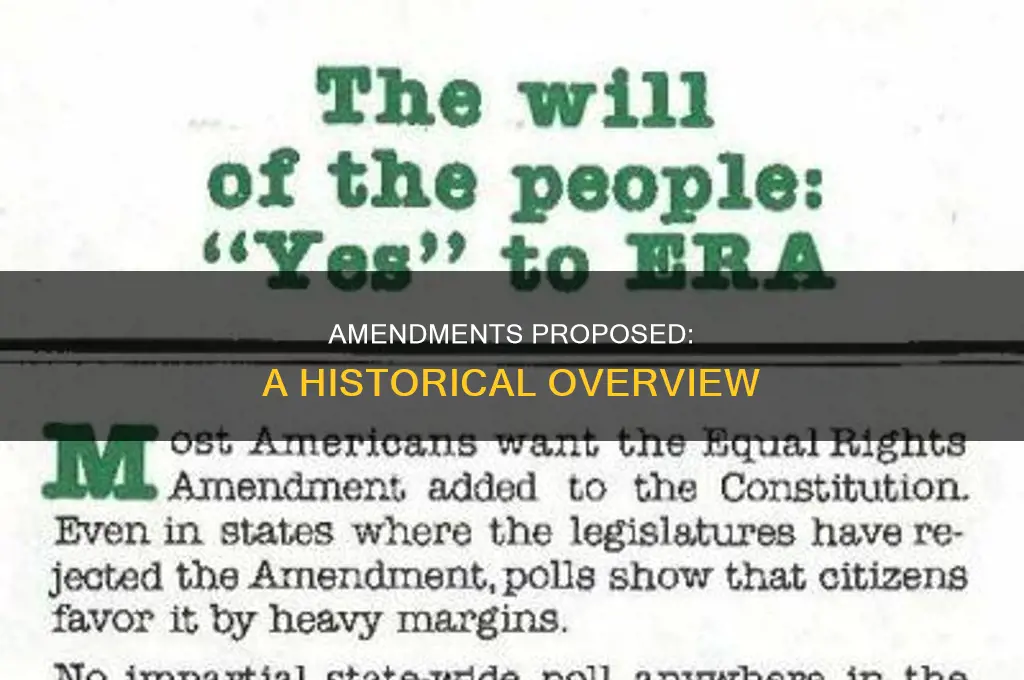 how many amendments have been proposed