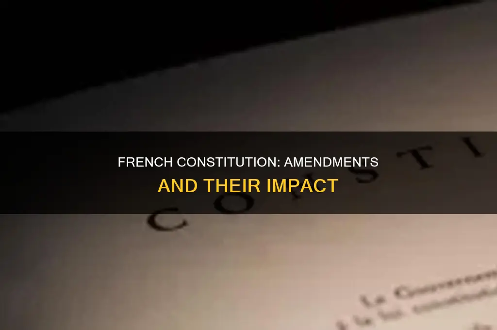 how many amendments in the french constitution
