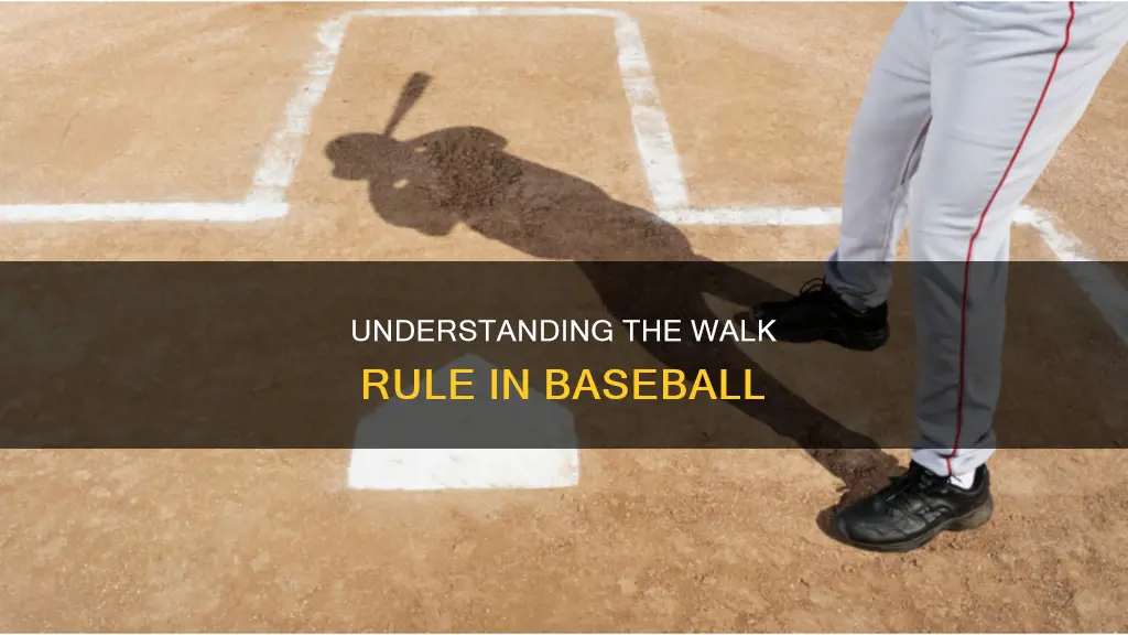 how many balls constitutes a walk in baseball