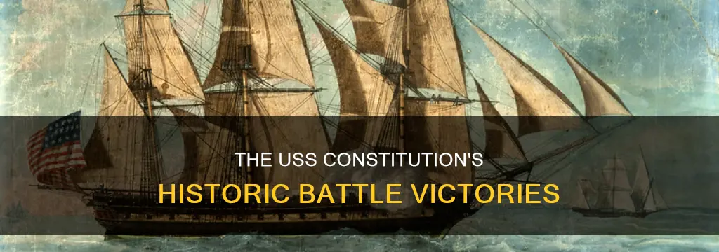 how many battles did the uss constitution win