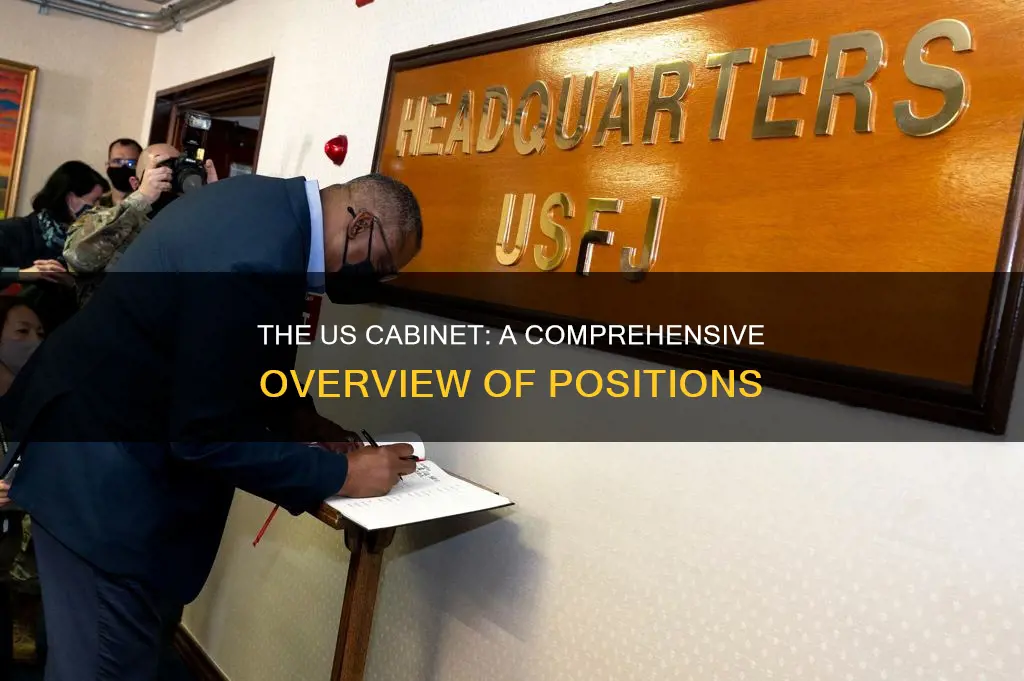 how many cabinet positions are there in the us