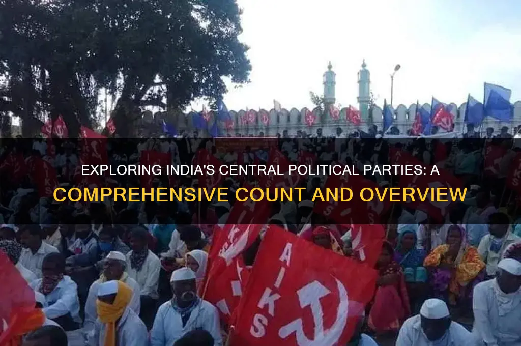 how many central political parties in india