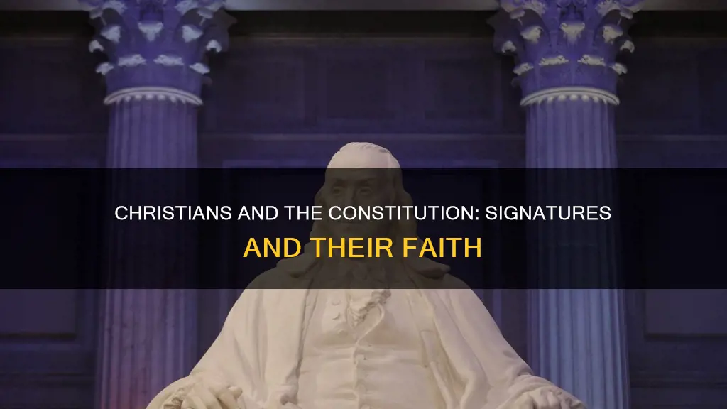 how many christians signed the constitution