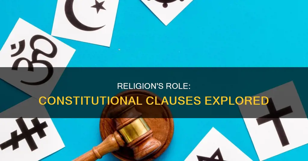 how many clauses in the constitution relate to religion