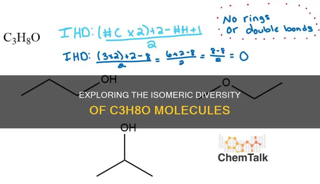 how many constitutional isomers exist with the molecular formula c3h8o