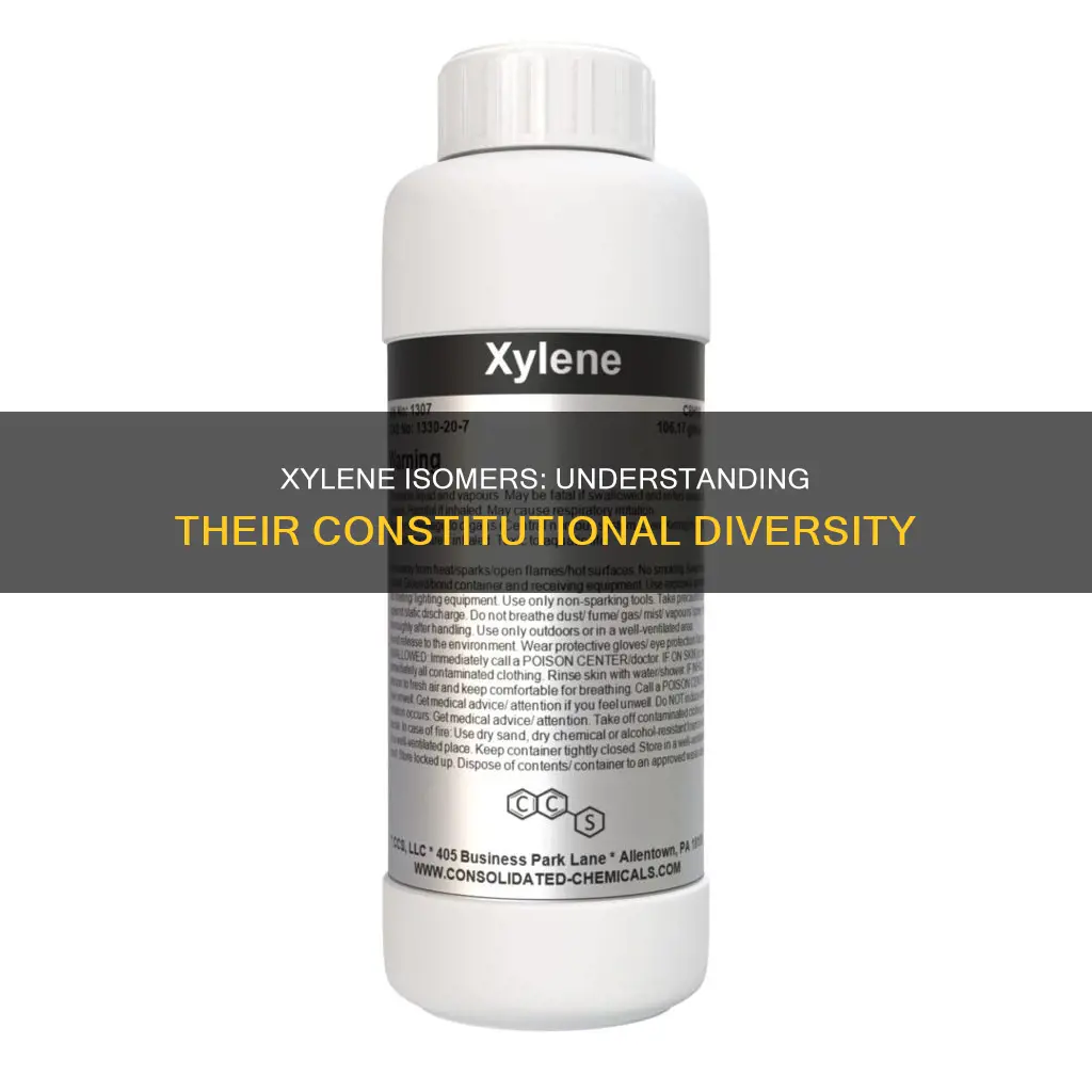 how many constitutional isomers of xylene are there