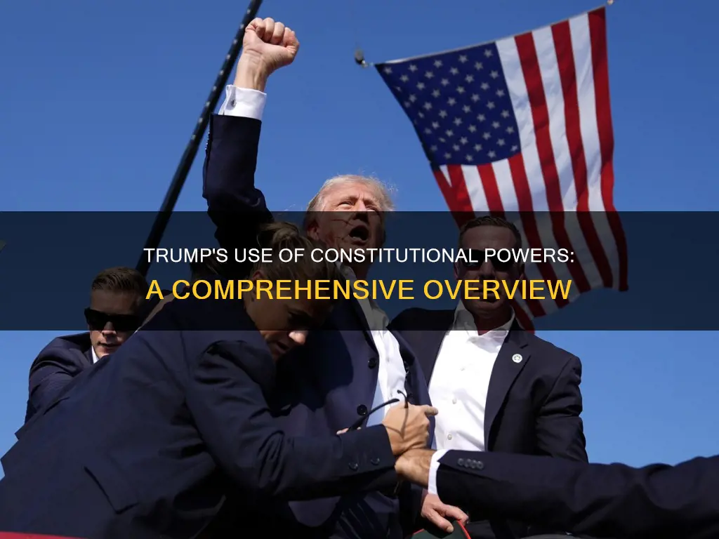 how many constitutional power has donald trump used