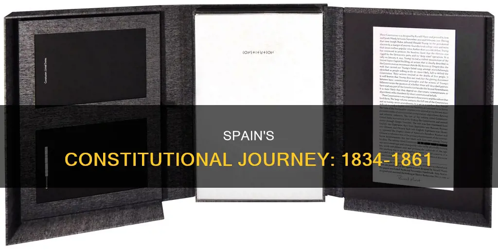 how many constitutions spain had adopted from 1834 to 1861