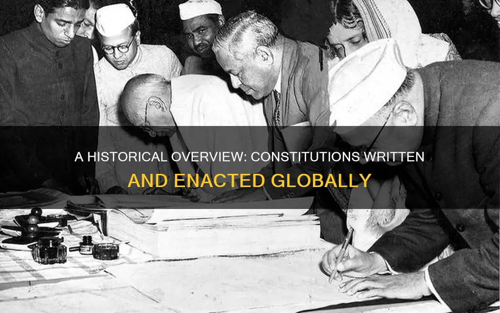 how many constitutions were written