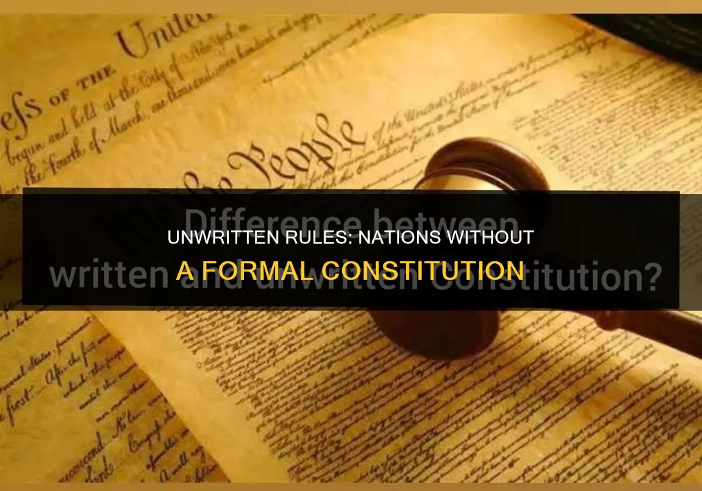 how many countries do not have a written constitution