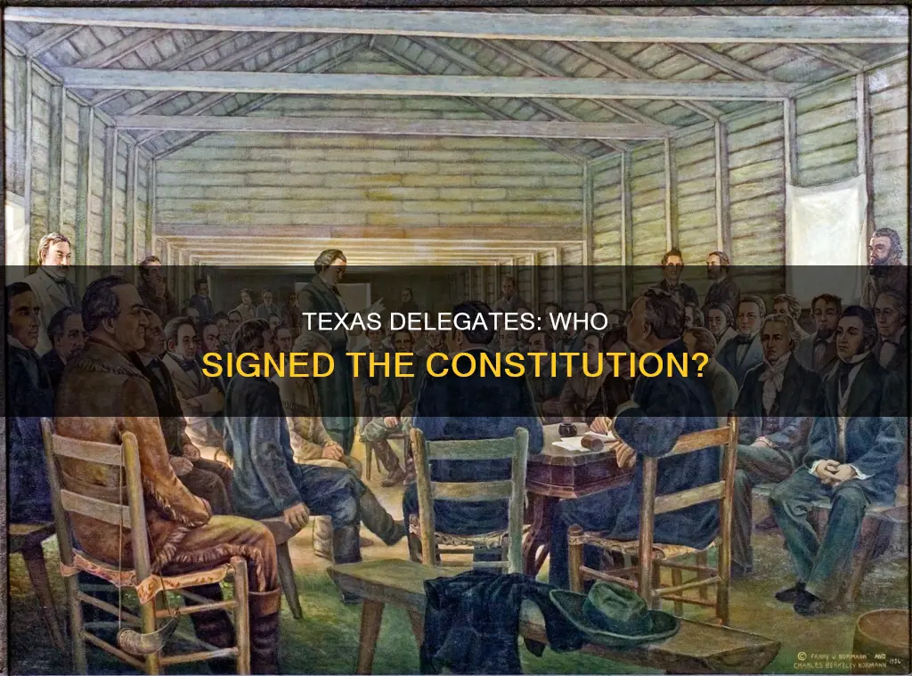 how many delegates from texas signed the constitution