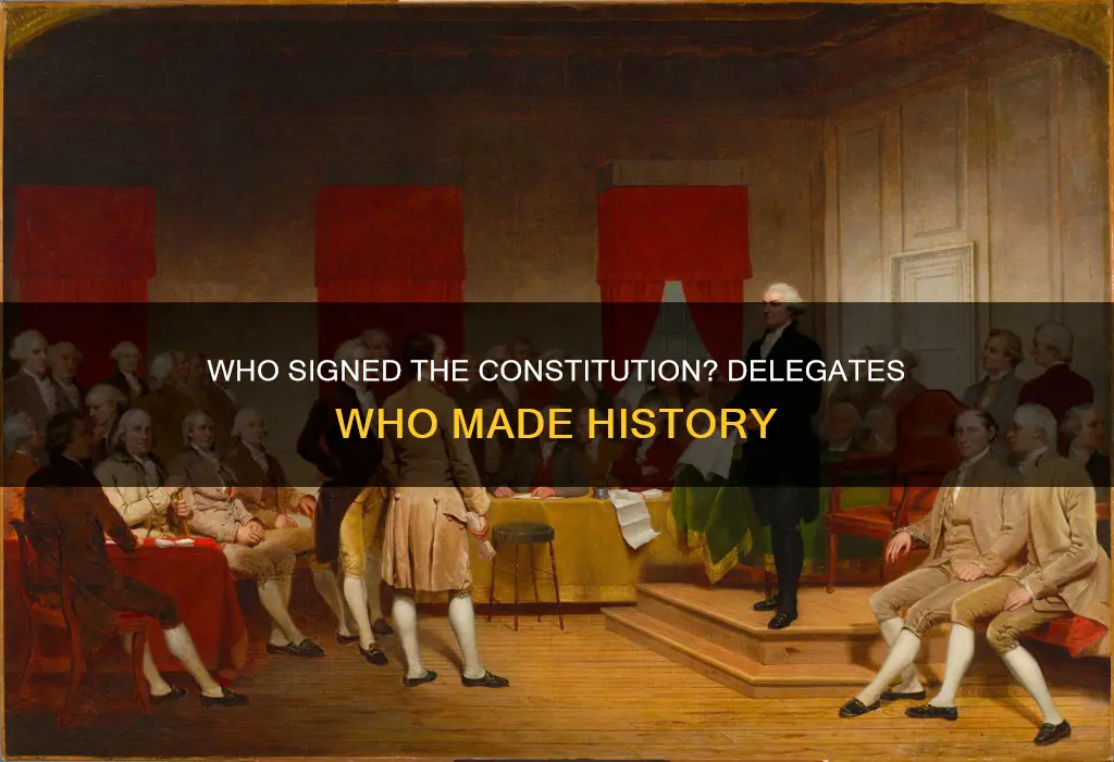 how many delegates signed the constitution for kids