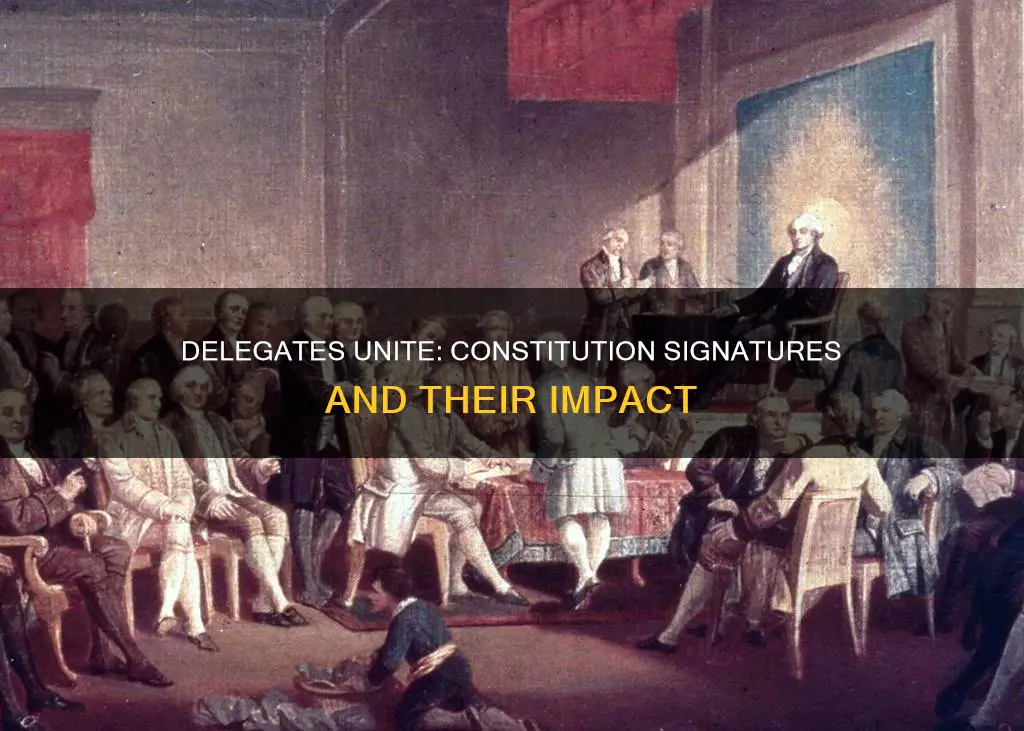 how many delegates signed the newly draft constitution