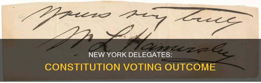 how many delegates voted for the constitution in new york
