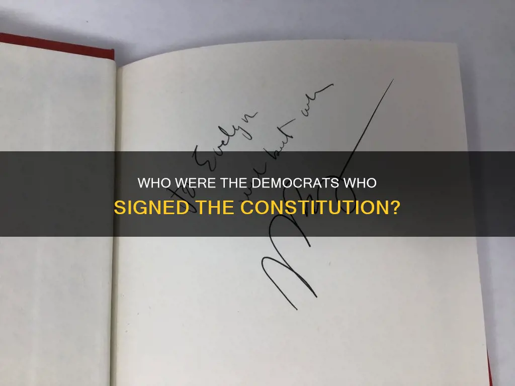 how many democrats signed the constitution