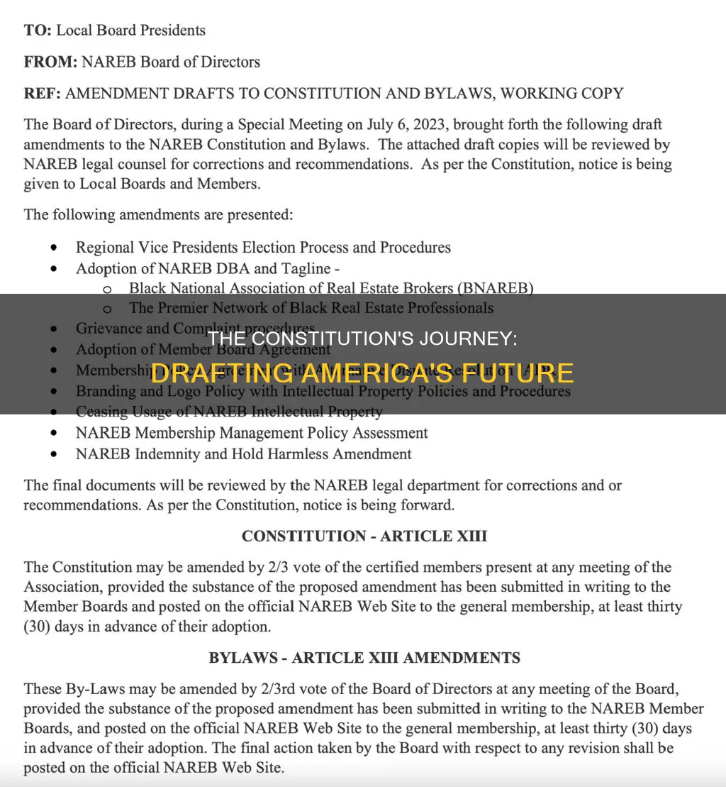 how many drafts of the constitution were written