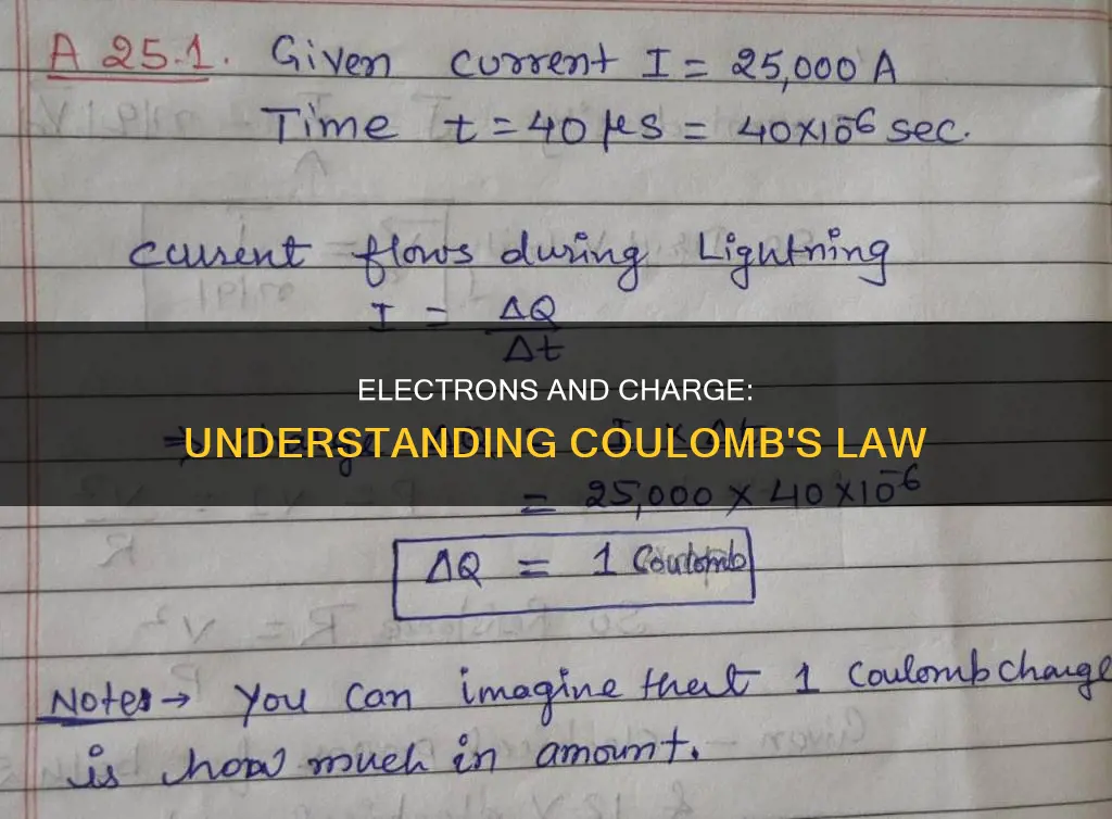 how many electrons constitute 1 coulomb of charge