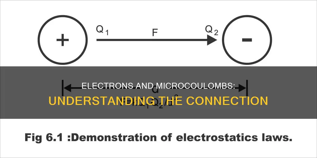 how many electrons constitute charge of 1 microcoulomb