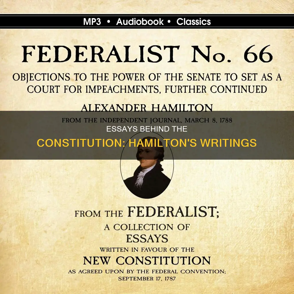 how many essays did hamilton write for the constitution