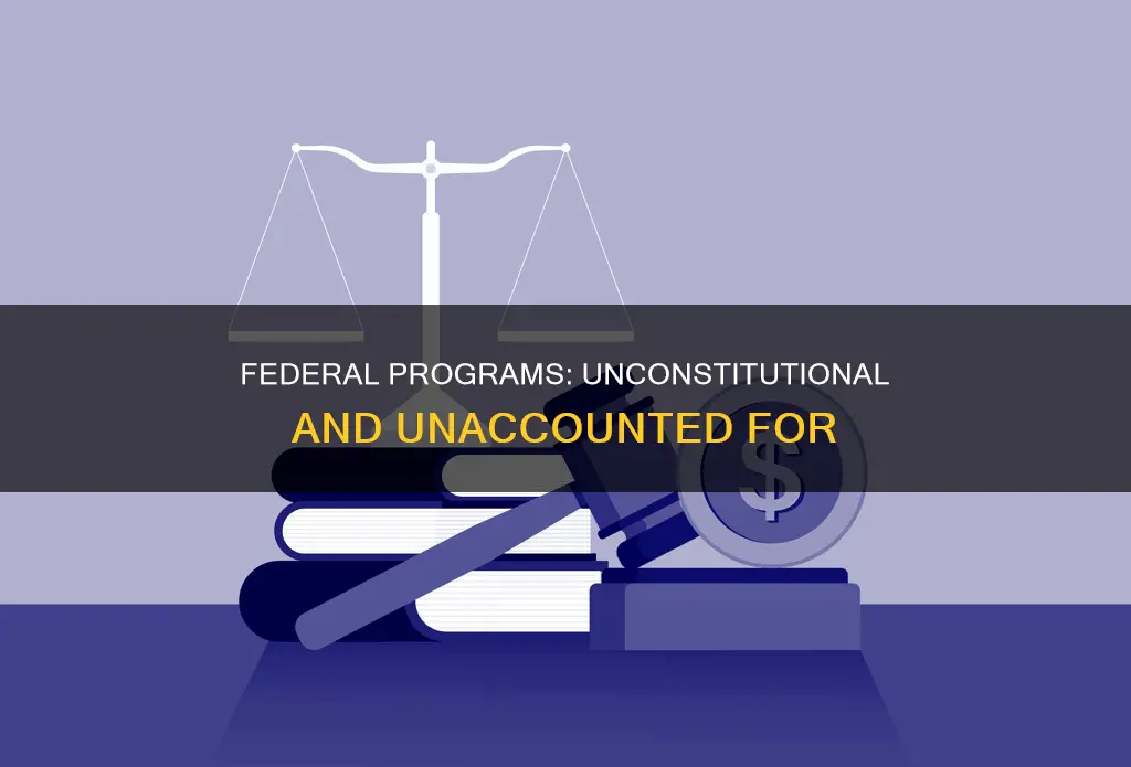 how many federal programs are against the constitution