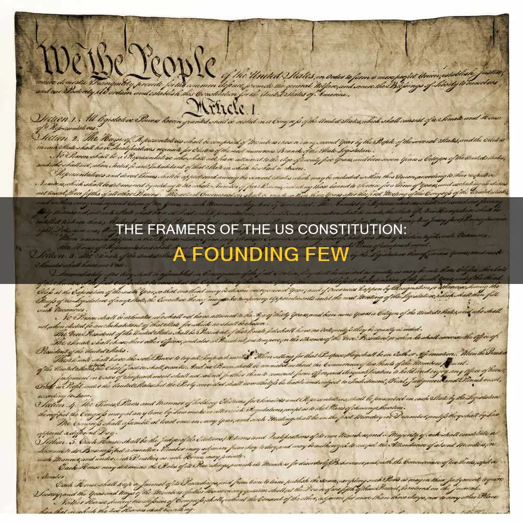 how many framers of the constitution were there