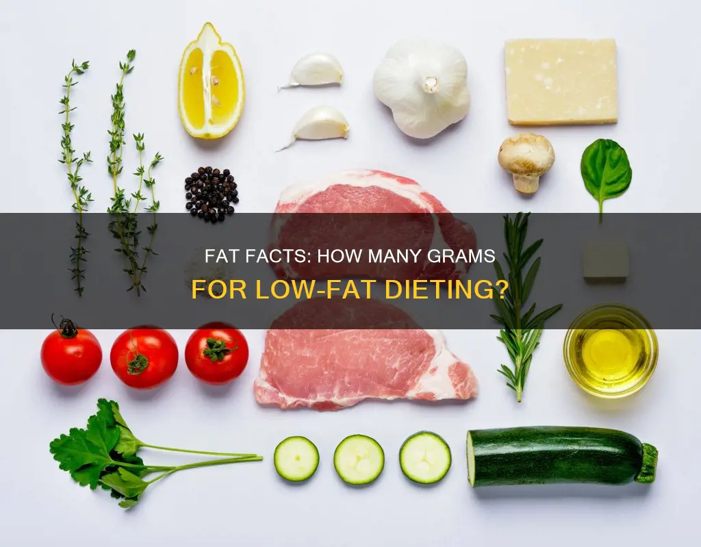 how many grams of fat constitute a low fat diet