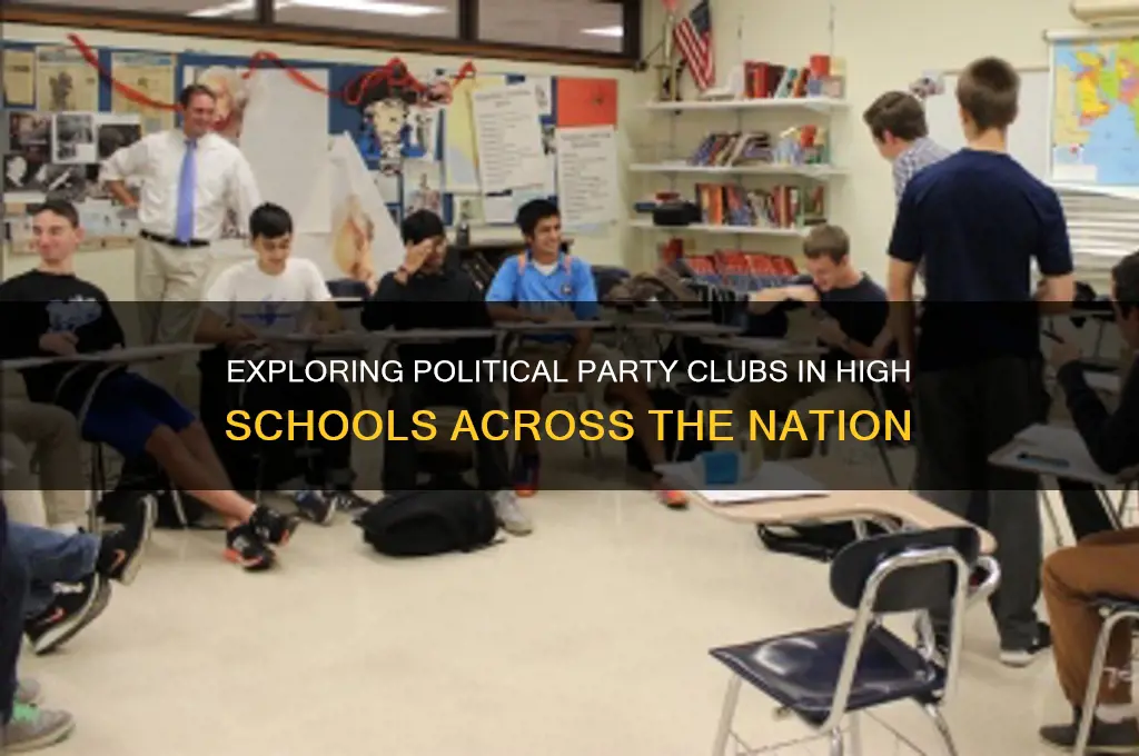 how many high schools have political party clubs