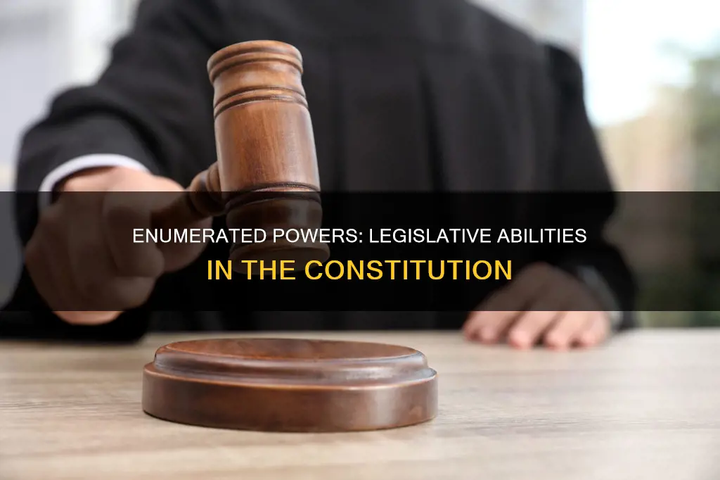 how many legislative powers are found in the constitution