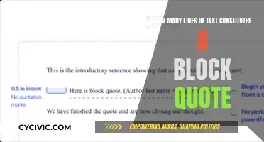 When Does Text Become a Block Quote?