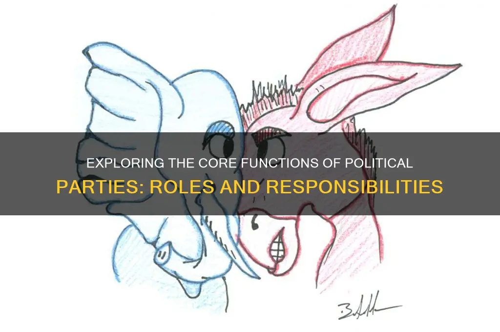 how many main functions do political parties have