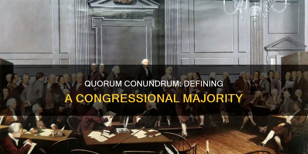 how many members constitute a quorum in congress