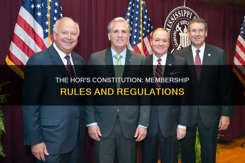 how many members does the hor have constitution