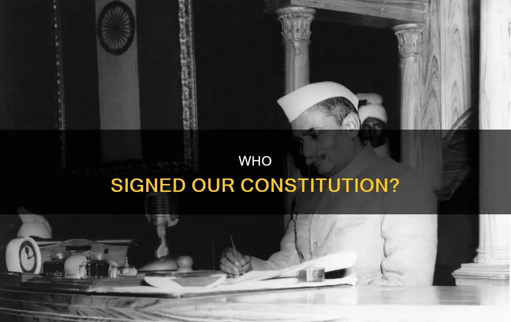 how many members of the constituent assembly signed the constitution
