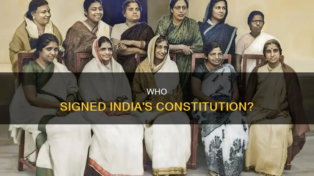 how many members signed the constitution of india