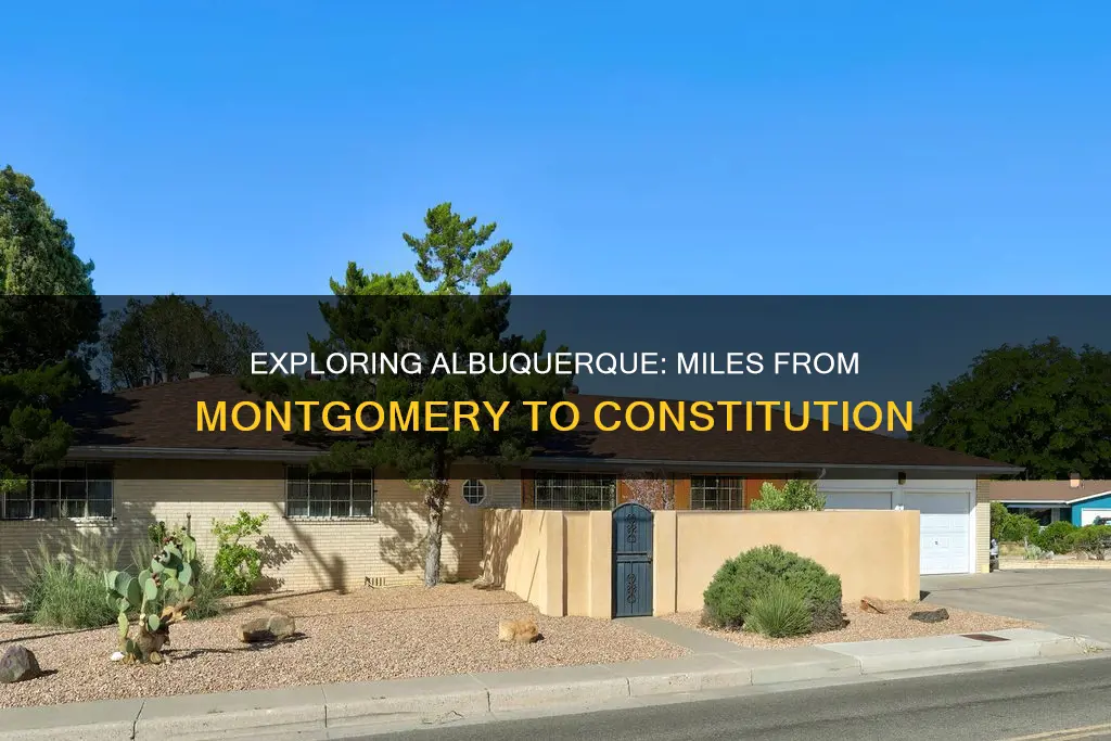 how many miles is montgomery to constitution albuquerque